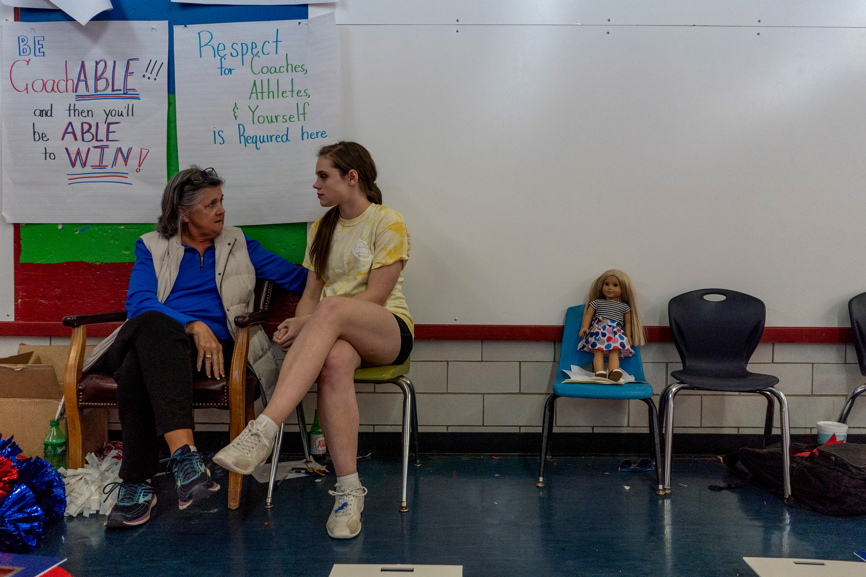 But to make time for work and family, Alana decides to quit cheerleading at the end of the fall semester.